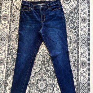 Sanctuary Standard Rise Social Ankle Skinny Jeans 31 Stretch Streetwear Dark Mid